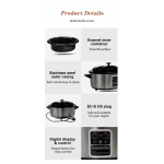 Hot Stone Heater Oval 6L Θερμαντήρας για ηφαιστειακές θεραπευτικές πέτρες Βασάλτη